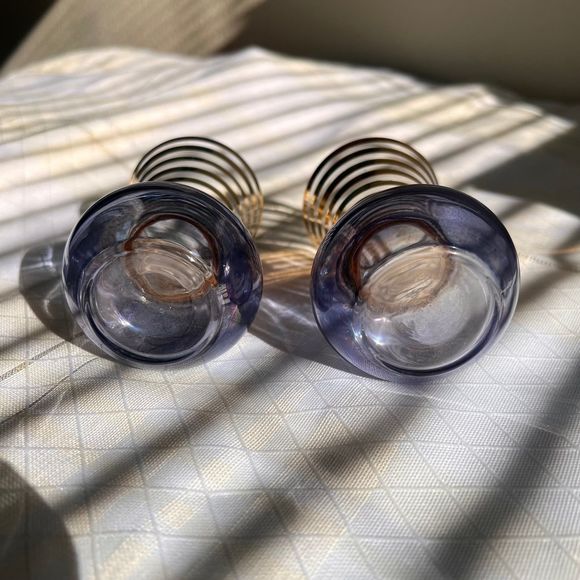 Bartlett Collins Vintage Mini Vases, 1940s Vintage Glass Mini Vases, Art Deco - Picture 8 of 10